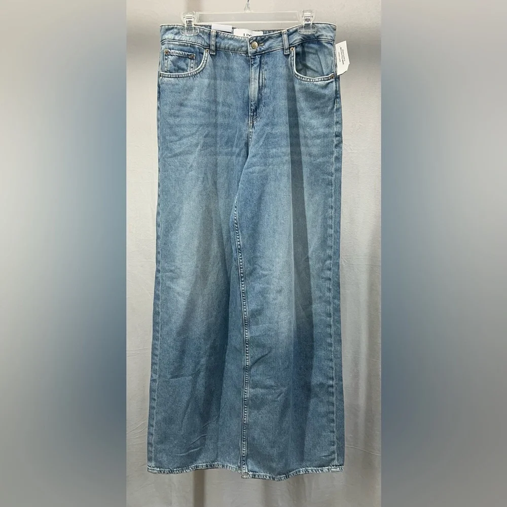 JJXX Jack‎ & Jones Girls Wide High Waist Light Blue Relaxed Jeans 31/32
